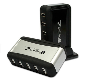 立式七口USB HUB集线器 高效扩展，智能办公好帮手