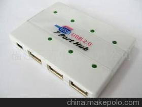 供应塑胶壳带7个灯USB2.0 7口 HUB 专业制造商福建三喜电子详解